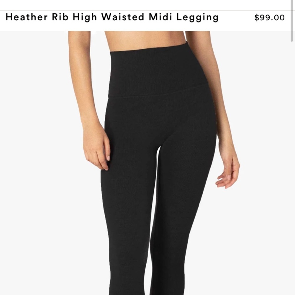 Beyond Yoga Ribbed High Waist Midi skinny leggings S